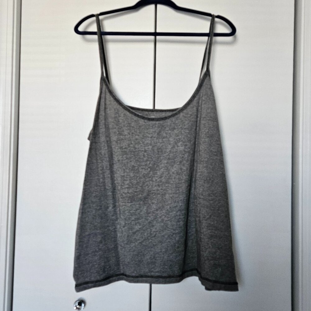 Old Navy- Women's Grey with Black Trim Tank- XXL